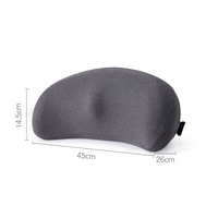 Coussin de soutien lombaire ergonomique en mousse à mémoire de forme, forme demi-lune, portable, pour chaise de bureau, siège de voiture, soulagement des douleurs lombaires
