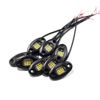 Kit d'éclairage LED professionnel étanche 24 LED blanc pur pour éclairage de dessous de caisse de voiture
