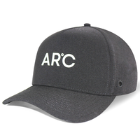 HS41 Gorra de Béisbol Impermeable de 5 Paneles con Impresión de PVC Personalizada al por Mayor, Gorra Deportiva Unisex con Perforación Láser para Senderismo y Navegación al Aire Libre