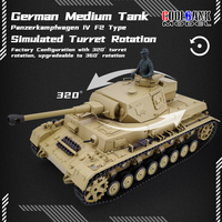 COOLBANK 1/16 Deutscher Panzer IV Ausf. F2 Ferngesteuerter Mittlerer Panzer WW2 RC Panzer Panzer-Enthusiasten Sammlerstück