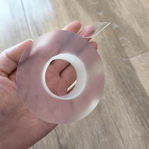Échantillon gratuit quantité minimale de commande bas qualité réutilisable lavable clair double face 1mm 2mm épaisseur DIY <span class=keywords><strong>Nano</strong></span> ruban bulle - Product Image 2
