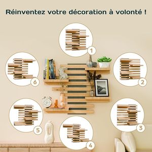 2025 Mô Hình Mới Thân Thiện Với Môi Gỗ Hiện Đại Nhà Tổ Chức Kệ Thiết Lập Cho Thực Phẩm Lưu Trữ Treo Tường Trong Phòng Tắm Và Phòng Khách - Product Image 2