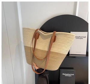 Sac à main tendance pour femme en paille tressée, sac de plage décontracté, sac à bandoulière fait main, sacs d'été naturels – Grande Vente - Product Image 5