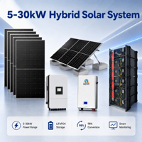 Sistema de Paneles Solares de 3KW 5KW, Sistema Solar Completo de 8kw 10KW para el Hogar, Sistema Solar Híbrido Completo de 30kw