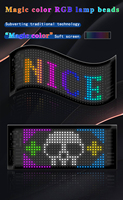Panneau LED pliable de publicité commerciale étanche pour la décoration de fête d'affichage de vitrine LED matrice signe graphiques personnalisés