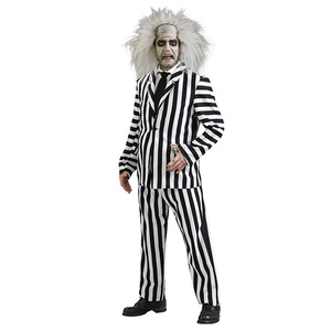 Disfraz de Beetlejuice para Adultos, Rayas Blancas y Negras, Traje de Juego de Rol de Película/TV, Verano 2024 - Product Image 1
