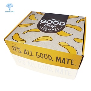 Folding Paper Biodegradable Cake Biscuit Wholesale Potato Chips Packing <b>Box</b> - Product Image 1