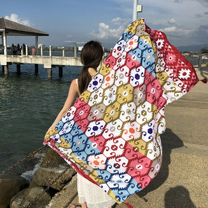 Écharpe ethnique en twill de coton et polyester de haute qualité pour femme, style écharpe à l'infini, collection automne, vente chaude en <span class=keywords><strong>Afrique</strong></span> - Product Image 5