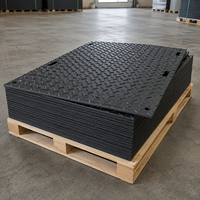 Planches de protection routière antidérapantes en HDPE, tapis de sol temporaires robustes pour l'accès aux chantiers et le déplacement des équipements
