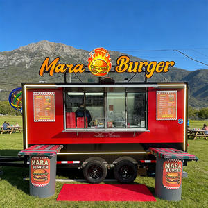 Remorque de restauration BBQ, cuisine mobile entièrement équipée, chariot à pizza pour commerce de rue en extérieur, camion de restauration mobile - Product Image 5