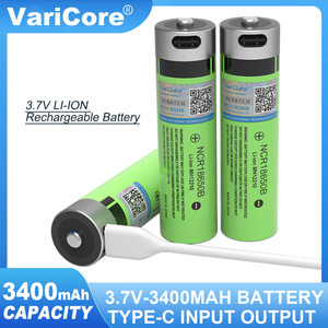 Varicore 3,7 В NCR18650B 3400 мАч литиевая аккумуляторная батарея TYPE-C зарядки для дома пульт дистанционного управления фонарик батареи - Product Image 3