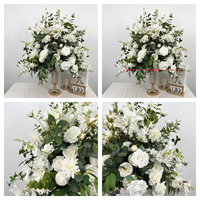Arrangement de fleurs artificielles en rose de la marque DKB Factory Wholesale, centre de table pour mariage, boule de fleurs artificielles en soie