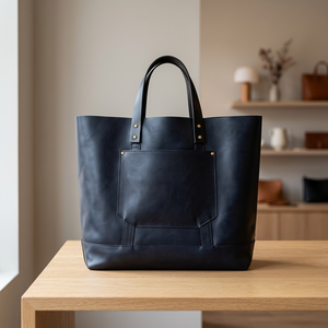 Sac à main en cuir véritable de haute qualité, personnalisable avec logo de marque, fermeture éclair, imperméable, BS INTERNATIONAL - Product Image 5