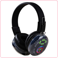 Casque de disco silencieux pliable à 10 canaux, étanche IPX-6, avec lumière LED dansante et affichage des canaux/batterie/volume
