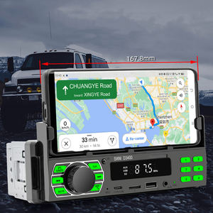 Autoradio de haute qualité AI Voice MP3 FM Radio avec 7 lumières de couleur TF USB AUX et télécommande support de téléphone et carte décodeur - Product Image 2