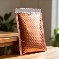 Sacs d'expédition écologiques certifiés, enveloppes à bulles roses personnalisées avec logo, impression personnalisée