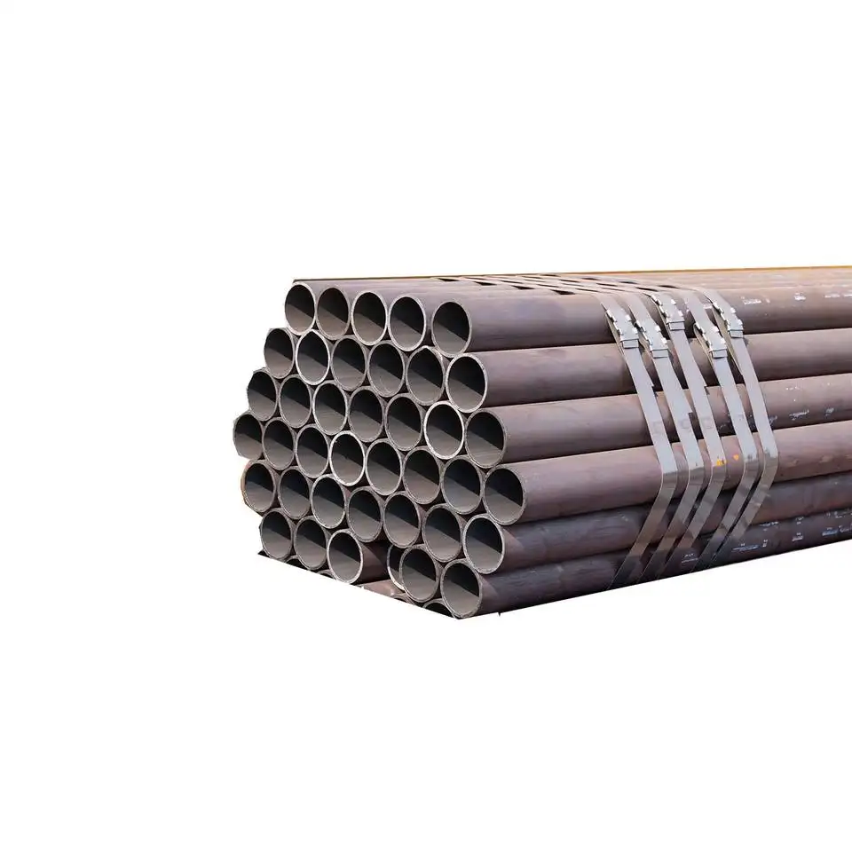 Especificación de tubería de hierro negro laminado en caliente 12 16 pulgadas tabla de precios de tubería de acero sin costura 20 40 60 80 tubería de acero al carbono sin costura