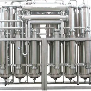 GMP USP wfi đã được phê duyệt nhiều hiệu ứng distiller + đôi ống tấm trao đổi nhiệt cho Pharma hóa chất bệnh viện