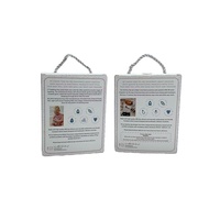 Boîtes d'emballage en papier aluminium pour enfants, Logo personnalisé, Rose or, anneaux de dentition pour jouets, Clip factice avec fenêtre transparente