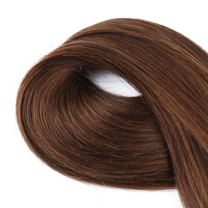 Promoción de Venta: Gran Stock de Extensiones de Cabello Humano Liso de Color Marrón con Cutícula Alineada, Calidad de Lujo, Tipo <span class=keywords><strong>I</strong></span>-Tip - Product Image 6