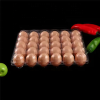 Carton d'Œufs Transparents à Usage Unique avec 4, 6, 8, 9, 10, 12, 15, 16, 20, 30 Alvéoles – Plateau Porte-Œufs en Plastique Transparent Blister pour Poulets de Ferme