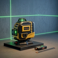 Laser vert 4D à réticule rotatif 360° de 16 lignes, portée 50m, auto-nivelant, pour la construction et le bricolage à usage domestique