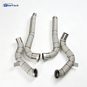 Downpipe haute performance pour Mercedes AMG GT GTS GTC GTR C190 M178 4.0T V8 Biturbo en acier inoxydable 304, fixation directe - Product Image 5