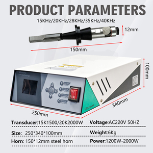 Mới 20kHz 2000W nóng bán 7 kg hiệu suất ổn định hiệu quả cao khoa học tản nhiệt siêu âm Máy phát điện - Product Image 4