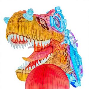 Chinese New Year <b>Lantern</b> Festival Diwali Thanksgiving Outdoor Waterproof Dragon <b>Lantern</b> LED <b>Lights</b> for Show-Customizable Colors - Product Image 1