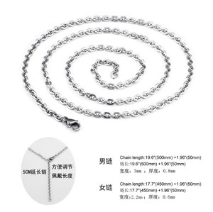Stainless Steel <strong>Russian</strong> Two <strong>Ring</strong> <strong>Necklace</strong> for Men and Women - Product Image 5