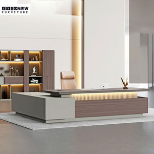 Bureaux d'ordinateur en bois MDF modernes et simples Table de bureau avec tiroir de rangement pour l'employeur patron COE - Product Image 1