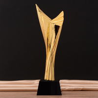 Trophées métalliques personnalisés pour les ligues de football, production artisanale haut de gamme