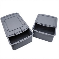 Boîtes de rangement en plastique ABS/PP de haute qualité, fabrication directe d'usine, OEM/ODM, impression personnalisable, épaisseur 3/5 mm, portables