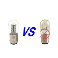 Ampoule LED BA15D à courant constant 240VAC pour module d'affichage de signalisation d'automatisation industrielle