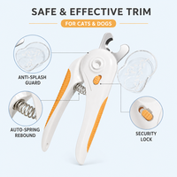 Coupe-ongles écologiques en acier inoxydable pour animaux de compagnie, outil de toilettage sûr pour chats, fournitures de soin des pattes, vente en gros