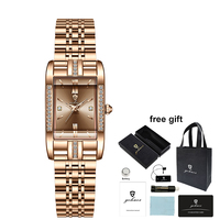 Montre-bracelet de luxe Gohuos 7815 pour femme, étanche, à quartz, pour dames, femmes et jeunes filles, avec coffret et sac d'emballage