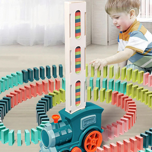 Beach Toys, Automatic Cars, Dominoes, <b>Train</b> Sets, Colorful Educational Building Block Sets, Gifts for Children, Boys and Girls - Product Image 3