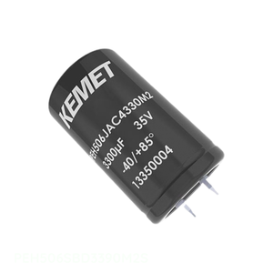 ตัวเก็บประจุแบบ Through Hole รุ่น CAP ALUM SNAP-IN 85C ขนาด 390 uF ยี่ห้อ Manufacturer Channel รุ่น PEH506SBD3390M2S - Product Image 1