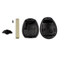 XNRKEY 2 Tombol Cangkang Kunci Fob untuk BMW Remote Car Key Case Cover untuk BMW Mini Cooper S R50 R53 Rover 75 Pengganti Bilah Kunci Belum Terpotong