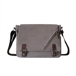 Sac à bandoulière simple en toile pour hommes, style collège, sac de travail à la mode, sac à bandoulière simple, grande capacité, messager moi - Product Image 1