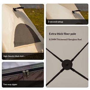 Tente de plage portable à installation instantanée, protection UV, abri solaire pour <span class=keywords><strong>camping</strong></span> et pêche en extérieur - Product Image 2