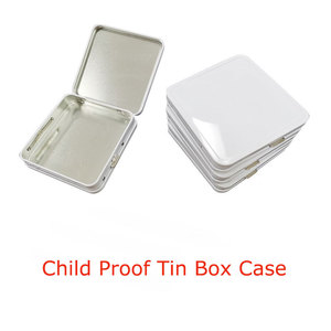 Wholesales High Quality Child Resistant Smoking Cone Tin Packaging Customized Design Metal Tin <b>Box</b> Flip Top Iron Tin Case - Product Image 3