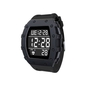 Đồng hồ kỹ thuật số điện tử hình vuông màu đen của trẻ em với màn hình hiển thị tuần sáng và chuyển động <span class=keywords><strong>LCD</strong></span> chống nước có tính năng báo động - Product Image 3
