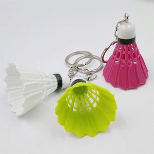 3D Promotional Creative Novelty Gym Sports Toy Gifts Plastic Material Faux Ball Badminton Pendant Bag Charm <b>Key</b> <b>Ring</b> Keychain - Product Image 1