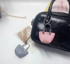 Mini Handbag Keychains Set Assorted Colors PU Leather Small Purse <b>Key</b> <b>Rings</b> <b>Bag</b> Charms Fashion Accessories for Women Gifts - Product Image 4