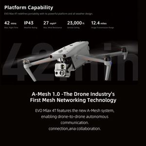 AUTEL EVO Max 4N Integrates a Wide-angle Zoom Infrared Laser Ranging System and Is a 720° Obstacle Avoidance Drone - Product Image 3