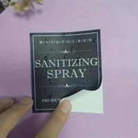Étiquettes autocollantes rectangulaires imperméables pour l'emballage de shampooings et produits de soins personnels