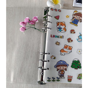 Coque de reliure en PVC transparente pour A5A6 main grand livre couverture noyau feuilles mobiles cahier <span class=keywords><strong>Photo</strong></span> Albums stockage remplacement - Product Image 5