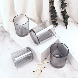 Barattoli in Vetro Iridescente con Fondo Rotondo per Candele, Contenitori Vuoti per Candele Fai-da-Te, Decorazioni Matrimoniali e Forniture per Artigianato Domestico - Product Image 3