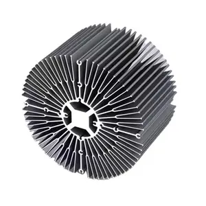 Perfis de alumínio industrial personalizados de alta qualidade, perfil de extrusão de alumínio com ranhura T para radiador de dissipadores de calor